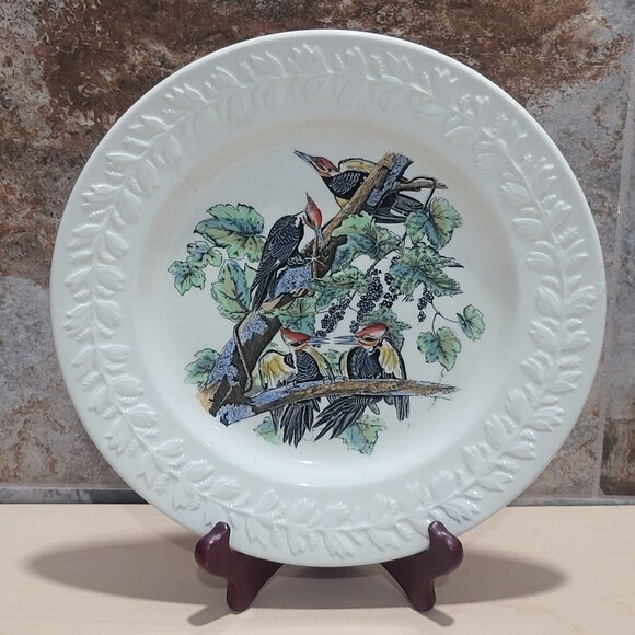 Vintage Adams England Audubon Birds of America Pileated Woodpecker Decorative Pl - Picture 9 of 11